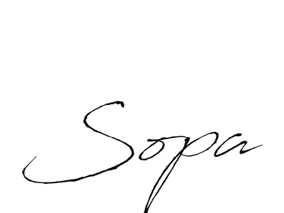 Create a beautiful signature design for name Sopa. With this signature (Antro_Vectra) fonts, you can make a handwritten signature for free. Sopa signature style 6 images and pictures png