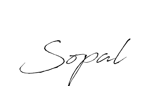 Design your own signature with our free online signature maker. With this signature software, you can create a handwritten (Antro_Vectra) signature for name Sopal. Sopal signature style 6 images and pictures png