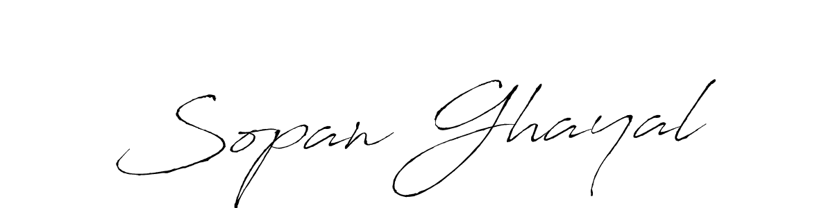 Antro_Vectra is a professional signature style that is perfect for those who want to add a touch of class to their signature. It is also a great choice for those who want to make their signature more unique. Get Sopan Ghayal name to fancy signature for free. Sopan Ghayal signature style 6 images and pictures png