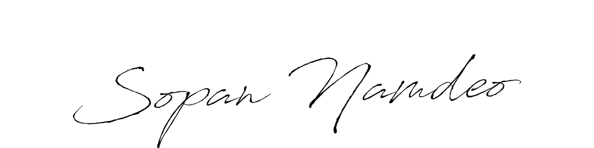 Also You can easily find your signature by using the search form. We will create Sopan Namdeo name handwritten signature images for you free of cost using Antro_Vectra sign style. Sopan Namdeo signature style 6 images and pictures png