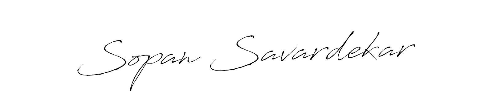 Sopan Savardekar stylish signature style. Best Handwritten Sign (Antro_Vectra) for my name. Handwritten Signature Collection Ideas for my name Sopan Savardekar. Sopan Savardekar signature style 6 images and pictures png
