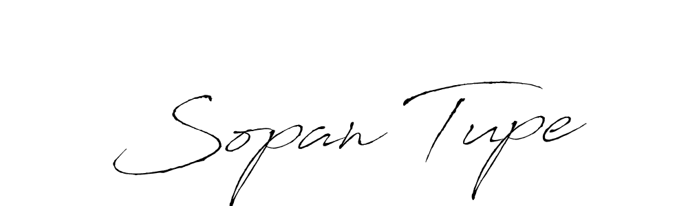 How to make Sopan Tupe name signature. Use Antro_Vectra style for creating short signs online. This is the latest handwritten sign. Sopan Tupe signature style 6 images and pictures png