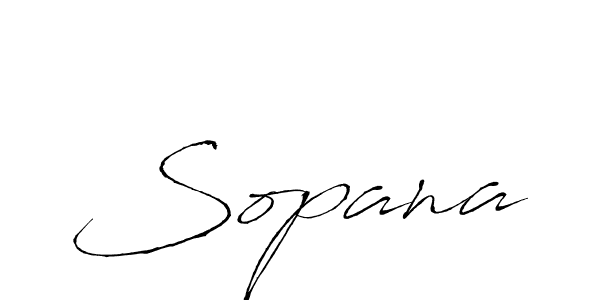 Design your own signature with our free online signature maker. With this signature software, you can create a handwritten (Antro_Vectra) signature for name Sopana. Sopana signature style 6 images and pictures png