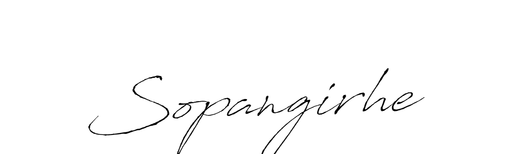 Also You can easily find your signature by using the search form. We will create Sopangirhe name handwritten signature images for you free of cost using Antro_Vectra sign style. Sopangirhe signature style 6 images and pictures png