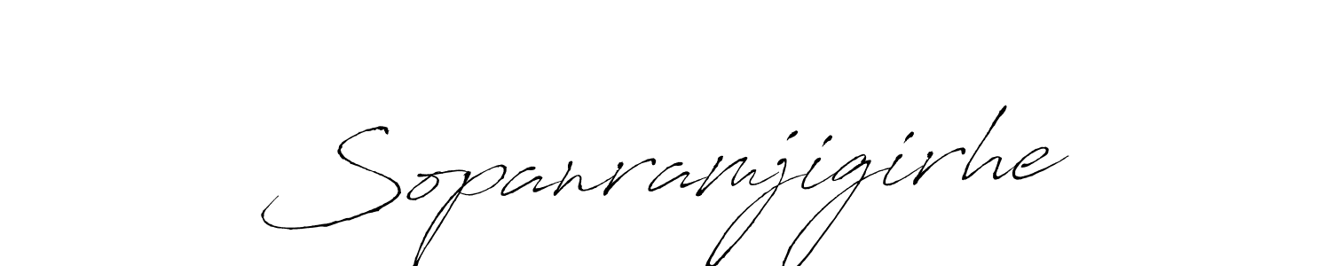 This is the best signature style for the Sopanramjigirhe name. Also you like these signature font (Antro_Vectra). Mix name signature. Sopanramjigirhe signature style 6 images and pictures png
