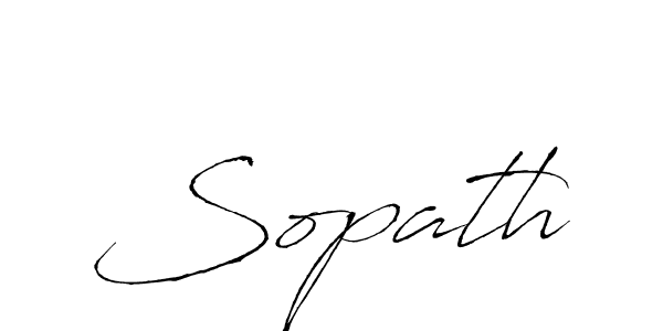 Sopath stylish signature style. Best Handwritten Sign (Antro_Vectra) for my name. Handwritten Signature Collection Ideas for my name Sopath. Sopath signature style 6 images and pictures png