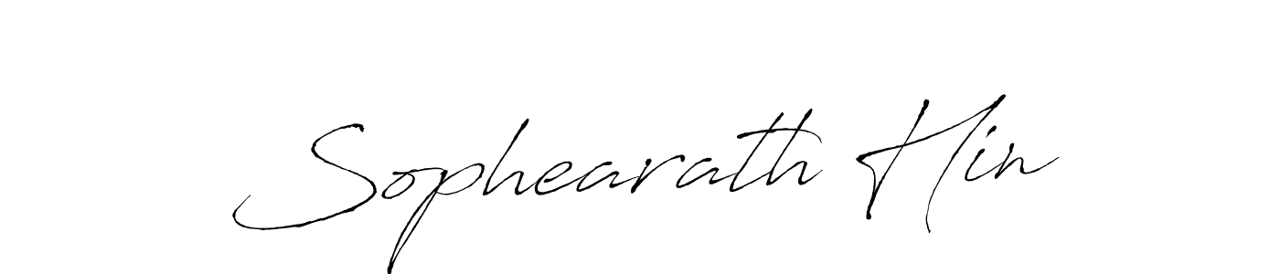 You should practise on your own different ways (Antro_Vectra) to write your name (Sophearath Hin) in signature. don't let someone else do it for you. Sophearath Hin signature style 6 images and pictures png