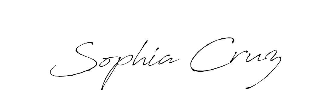 Sophia Cruz stylish signature style. Best Handwritten Sign (Antro_Vectra) for my name. Handwritten Signature Collection Ideas for my name Sophia Cruz. Sophia Cruz signature style 6 images and pictures png