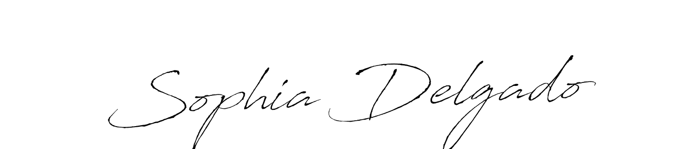 Sophia Delgado stylish signature style. Best Handwritten Sign (Antro_Vectra) for my name. Handwritten Signature Collection Ideas for my name Sophia Delgado. Sophia Delgado signature style 6 images and pictures png