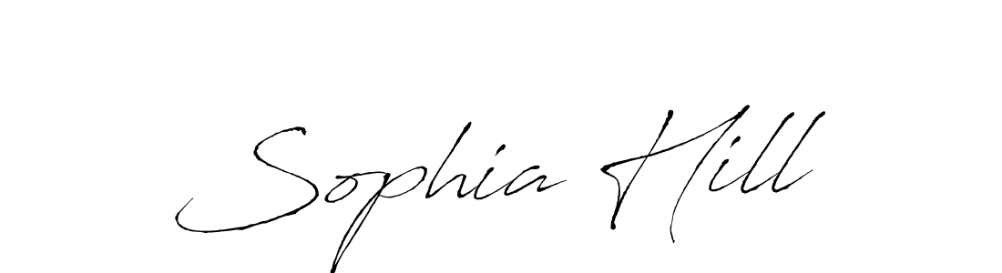 Similarly Antro_Vectra is the best handwritten signature design. Signature creator online .You can use it as an online autograph creator for name Sophia Hill. Sophia Hill signature style 6 images and pictures png