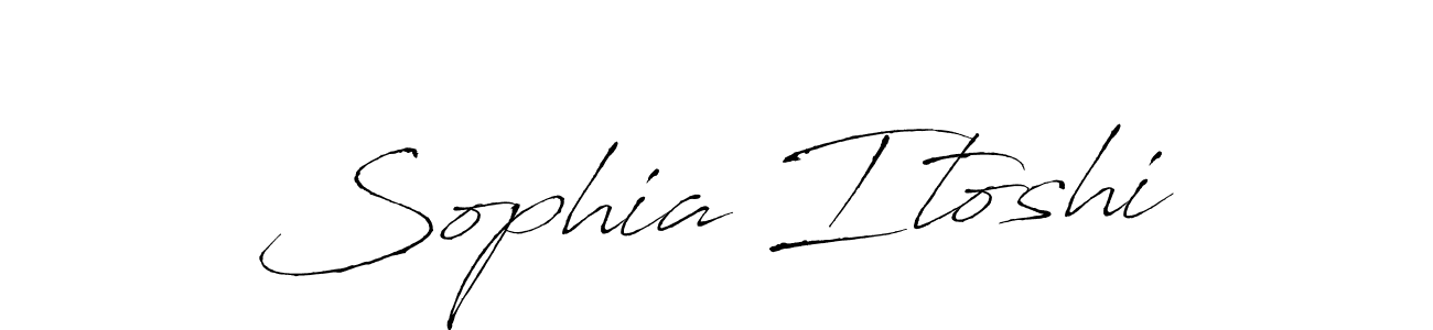 The best way (Antro_Vectra) to make a short signature is to pick only two or three words in your name. The name Sophia Itoshi include a total of six letters. For converting this name. Sophia Itoshi signature style 6 images and pictures png