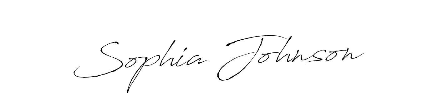 Use a signature maker to create a handwritten signature online. With this signature software, you can design (Antro_Vectra) your own signature for name Sophia Johnson. Sophia Johnson signature style 6 images and pictures png