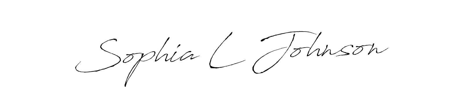 Design your own signature with our free online signature maker. With this signature software, you can create a handwritten (Antro_Vectra) signature for name Sophia L Johnson. Sophia L Johnson signature style 6 images and pictures png