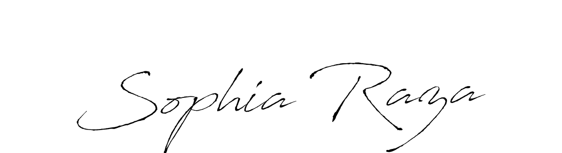 Sophia Raza stylish signature style. Best Handwritten Sign (Antro_Vectra) for my name. Handwritten Signature Collection Ideas for my name Sophia Raza. Sophia Raza signature style 6 images and pictures png