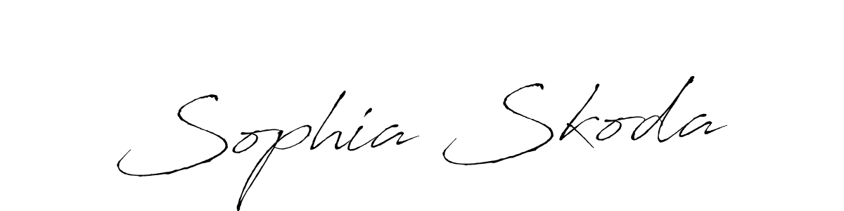 Sophia Skoda stylish signature style. Best Handwritten Sign (Antro_Vectra) for my name. Handwritten Signature Collection Ideas for my name Sophia Skoda. Sophia Skoda signature style 6 images and pictures png