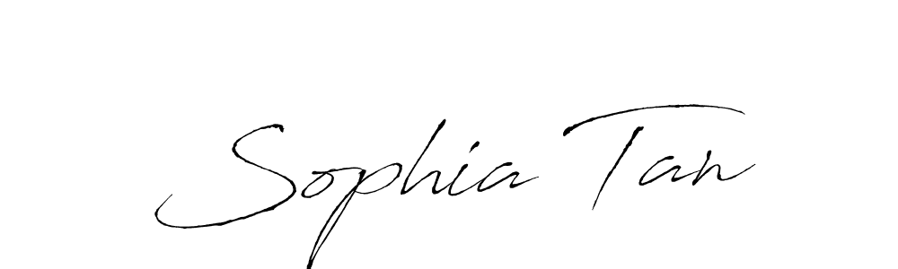 You should practise on your own different ways (Antro_Vectra) to write your name (Sophia Tan) in signature. don't let someone else do it for you. Sophia Tan signature style 6 images and pictures png
