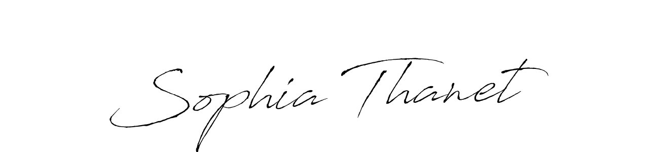 Use a signature maker to create a handwritten signature online. With this signature software, you can design (Antro_Vectra) your own signature for name Sophia Thanet. Sophia Thanet signature style 6 images and pictures png