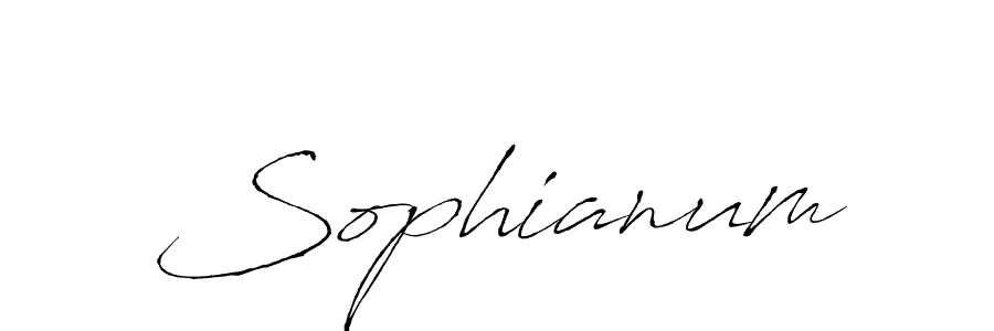 Also we have Sophianum name is the best signature style. Create professional handwritten signature collection using Antro_Vectra autograph style. Sophianum signature style 6 images and pictures png