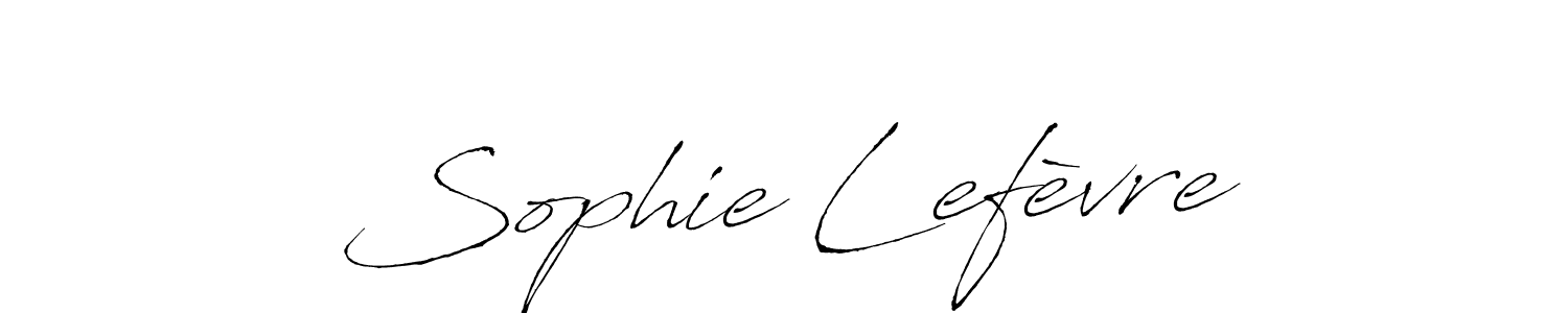 Create a beautiful signature design for name Sophie Lefèvre. With this signature (Antro_Vectra) fonts, you can make a handwritten signature for free. Sophie Lefèvre signature style 6 images and pictures png