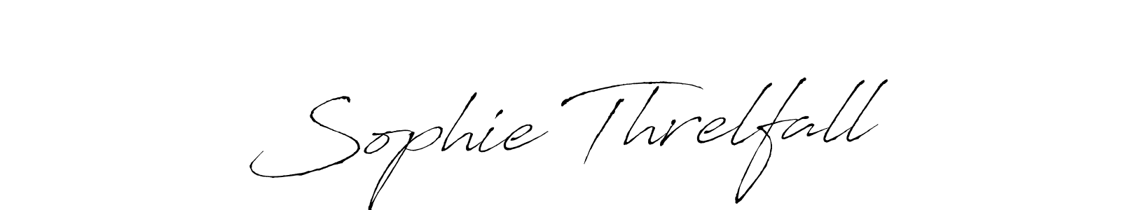 Create a beautiful signature design for name Sophie Threlfall. With this signature (Antro_Vectra) fonts, you can make a handwritten signature for free. Sophie Threlfall signature style 6 images and pictures png