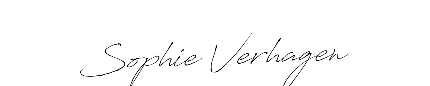 Sophie Verhagen stylish signature style. Best Handwritten Sign (Antro_Vectra) for my name. Handwritten Signature Collection Ideas for my name Sophie Verhagen. Sophie Verhagen signature style 6 images and pictures png