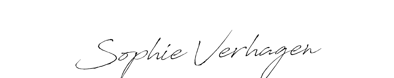 Sophie Verhagen stylish signature style. Best Handwritten Sign (Antro_Vectra) for my name. Handwritten Signature Collection Ideas for my name Sophie Verhagen. Sophie Verhagen signature style 6 images and pictures png