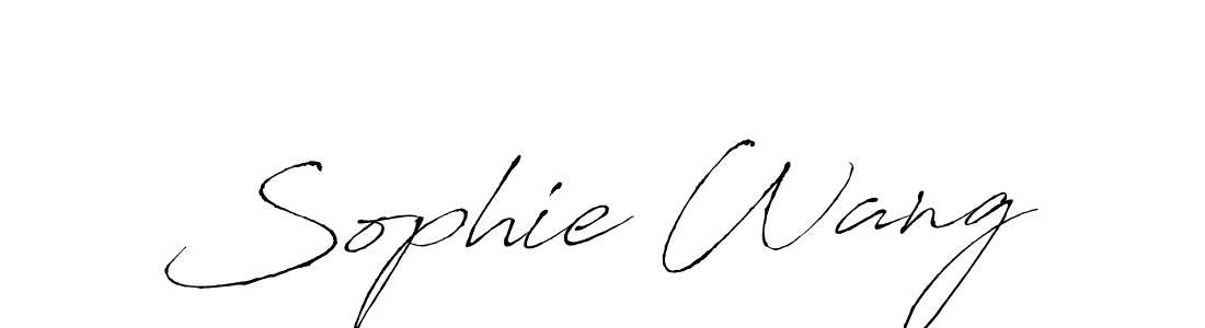 Create a beautiful signature design for name Sophie Wang. With this signature (Antro_Vectra) fonts, you can make a handwritten signature for free. Sophie Wang signature style 6 images and pictures png