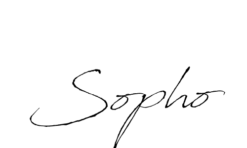 Also we have Sopho name is the best signature style. Create professional handwritten signature collection using Antro_Vectra autograph style. Sopho signature style 6 images and pictures png
