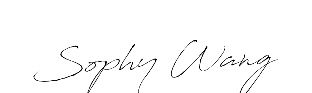 Make a beautiful signature design for name Sophy Wang. Use this online signature maker to create a handwritten signature for free. Sophy Wang signature style 6 images and pictures png