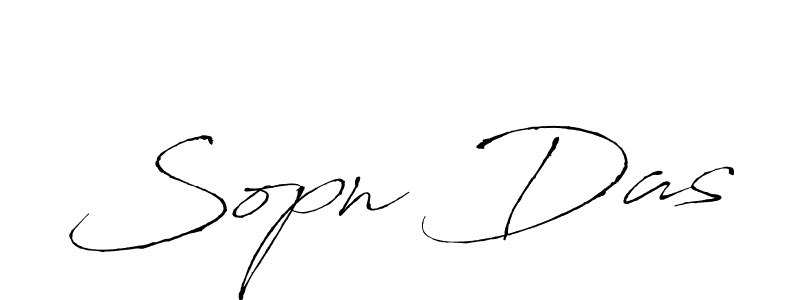 Sopn Das stylish signature style. Best Handwritten Sign (Antro_Vectra) for my name. Handwritten Signature Collection Ideas for my name Sopn Das. Sopn Das signature style 6 images and pictures png