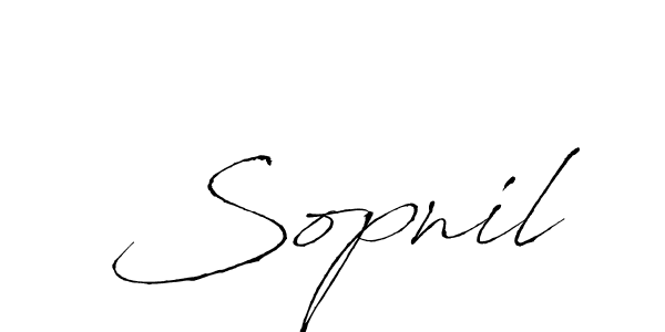 Once you've used our free online signature maker to create your best signature Antro_Vectra style, it's time to enjoy all of the benefits that Sopnil name signing documents. Sopnil signature style 6 images and pictures png