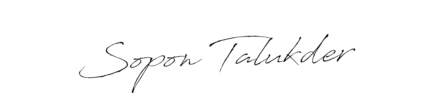 Make a beautiful signature design for name Sopon Talukder. Use this online signature maker to create a handwritten signature for free. Sopon Talukder signature style 6 images and pictures png