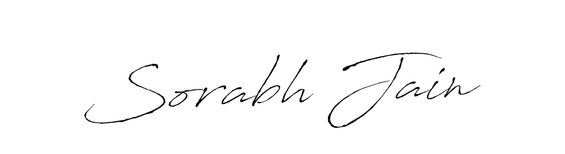 You should practise on your own different ways (Antro_Vectra) to write your name (Sorabh Jain) in signature. don't let someone else do it for you. Sorabh Jain signature style 6 images and pictures png