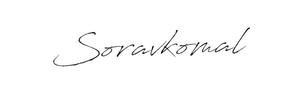 Create a beautiful signature design for name Soravkomal. With this signature (Antro_Vectra) fonts, you can make a handwritten signature for free. Soravkomal signature style 6 images and pictures png