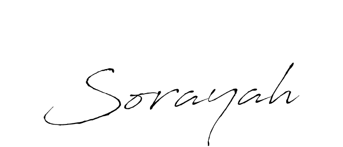 How to make Sorayah signature? Antro_Vectra is a professional autograph style. Create handwritten signature for Sorayah name. Sorayah signature style 6 images and pictures png