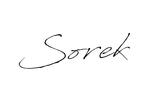 How to make Sorek name signature. Use Antro_Vectra style for creating short signs online. This is the latest handwritten sign. Sorek signature style 6 images and pictures png