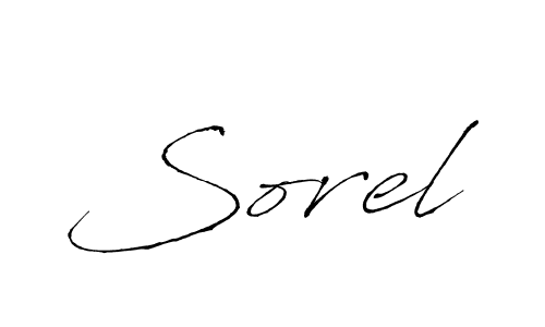 Make a beautiful signature design for name Sorel. With this signature (Antro_Vectra) style, you can create a handwritten signature for free. Sorel signature style 6 images and pictures png