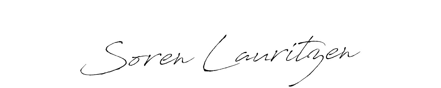 Soren Lauritzen stylish signature style. Best Handwritten Sign (Antro_Vectra) for my name. Handwritten Signature Collection Ideas for my name Soren Lauritzen. Soren Lauritzen signature style 6 images and pictures png