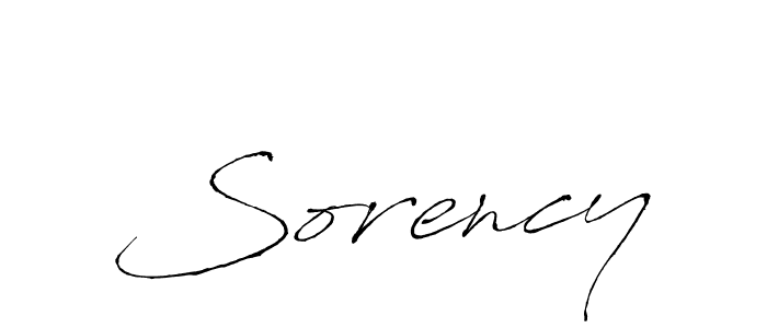 Make a beautiful signature design for name Sorency. With this signature (Antro_Vectra) style, you can create a handwritten signature for free. Sorency signature style 6 images and pictures png