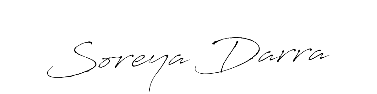 Soreya Darra stylish signature style. Best Handwritten Sign (Antro_Vectra) for my name. Handwritten Signature Collection Ideas for my name Soreya Darra. Soreya Darra signature style 6 images and pictures png