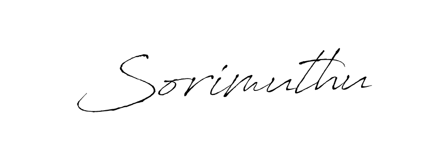 Make a beautiful signature design for name Sorimuthu. With this signature (Antro_Vectra) style, you can create a handwritten signature for free. Sorimuthu signature style 6 images and pictures png