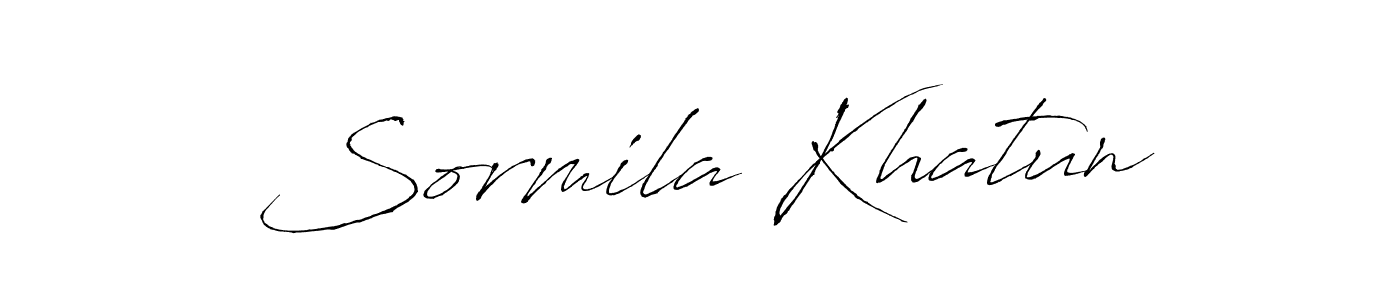 Sormila Khatun stylish signature style. Best Handwritten Sign (Antro_Vectra) for my name. Handwritten Signature Collection Ideas for my name Sormila Khatun. Sormila Khatun signature style 6 images and pictures png