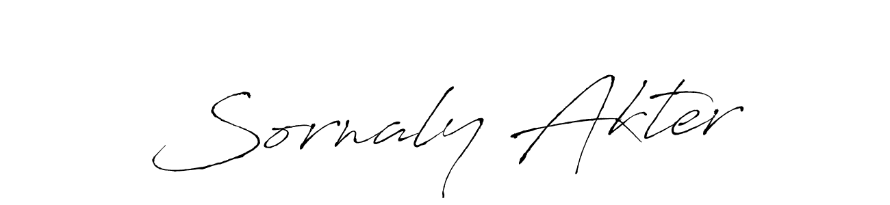 How to make Sornaly Akter signature? Antro_Vectra is a professional autograph style. Create handwritten signature for Sornaly Akter name. Sornaly Akter signature style 6 images and pictures png