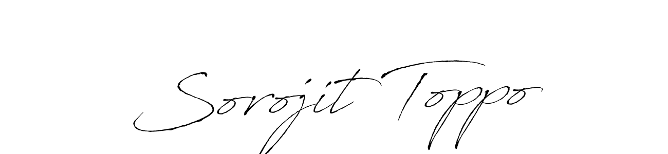 Also You can easily find your signature by using the search form. We will create Sorojit Toppo name handwritten signature images for you free of cost using Antro_Vectra sign style. Sorojit Toppo signature style 6 images and pictures png
