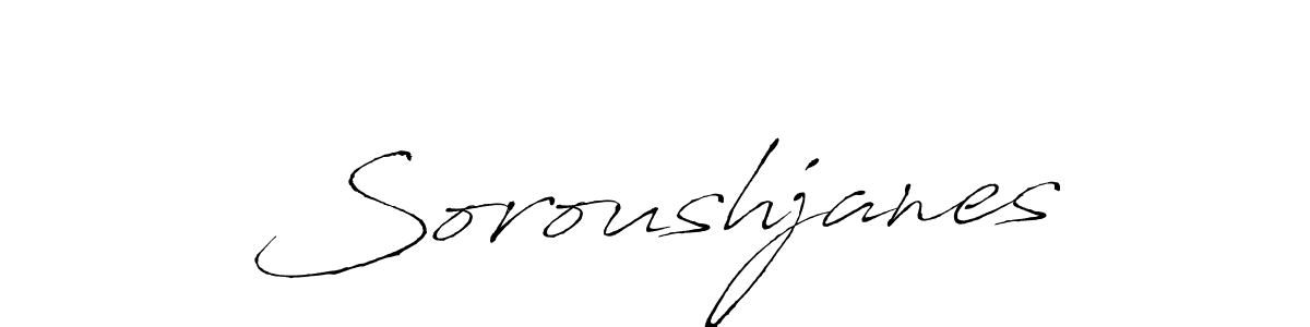 if you are searching for the best signature style for your name Soroushjanes. so please give up your signature search. here we have designed multiple signature styles  using Antro_Vectra. Soroushjanes signature style 6 images and pictures png