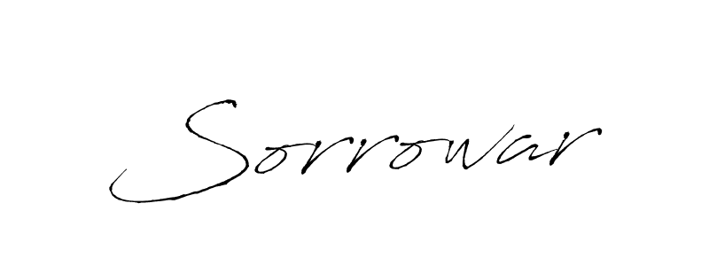 Antro_Vectra is a professional signature style that is perfect for those who want to add a touch of class to their signature. It is also a great choice for those who want to make their signature more unique. Get Sorrowar name to fancy signature for free. Sorrowar signature style 6 images and pictures png