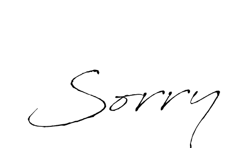 Create a beautiful signature design for name Sorry. With this signature (Antro_Vectra) fonts, you can make a handwritten signature for free. Sorry signature style 6 images and pictures png