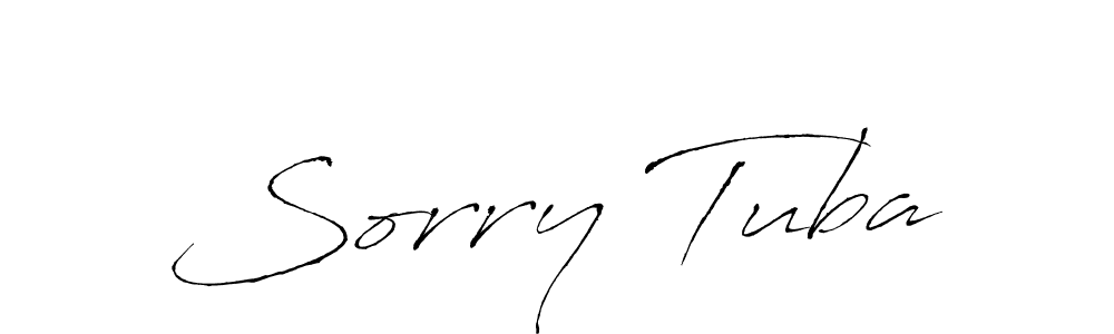 How to make Sorry Tuba name signature. Use Antro_Vectra style for creating short signs online. This is the latest handwritten sign. Sorry Tuba signature style 6 images and pictures png