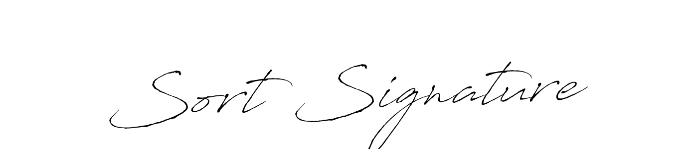 Design your own signature with our free online signature maker. With this signature software, you can create a handwritten (Antro_Vectra) signature for name Sort Signature. Sort Signature signature style 6 images and pictures png