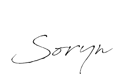 Once you've used our free online signature maker to create your best signature Antro_Vectra style, it's time to enjoy all of the benefits that Soryn name signing documents. Soryn signature style 6 images and pictures png